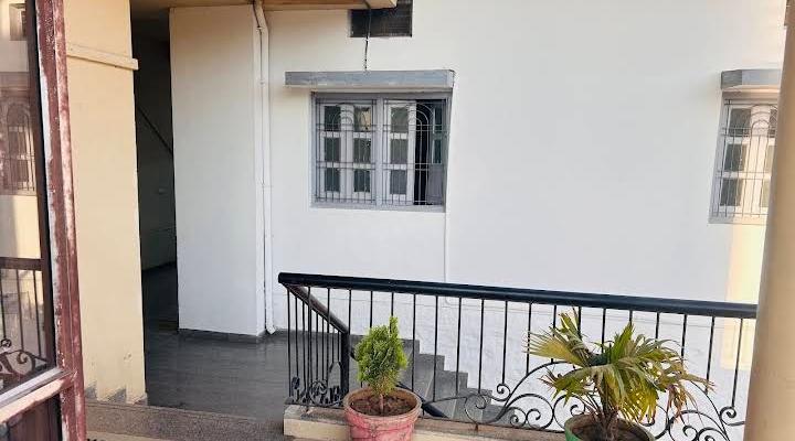 The balcony of the Kendra with potted plants