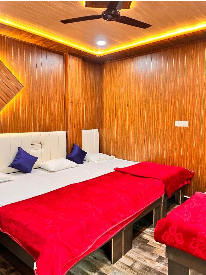 A wood-panelled room inside the Kendra